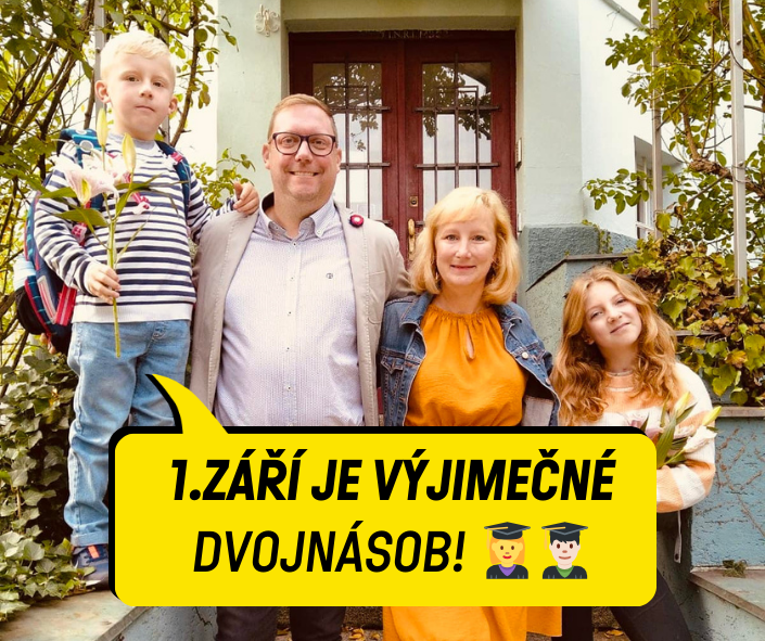 1.zaří Mariana Čapková s rodinou