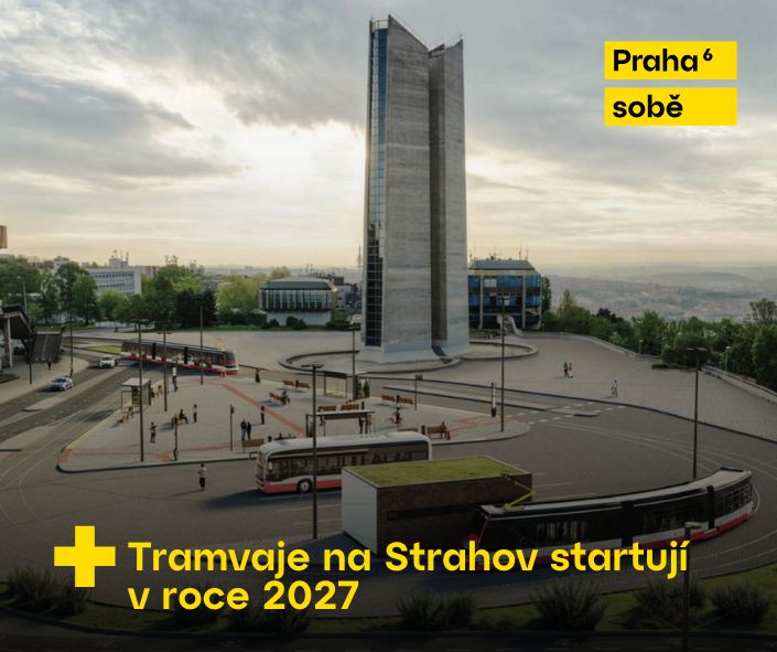 Nová tramvajová trať na Strahov – tramvaje Strahov od roku 2027