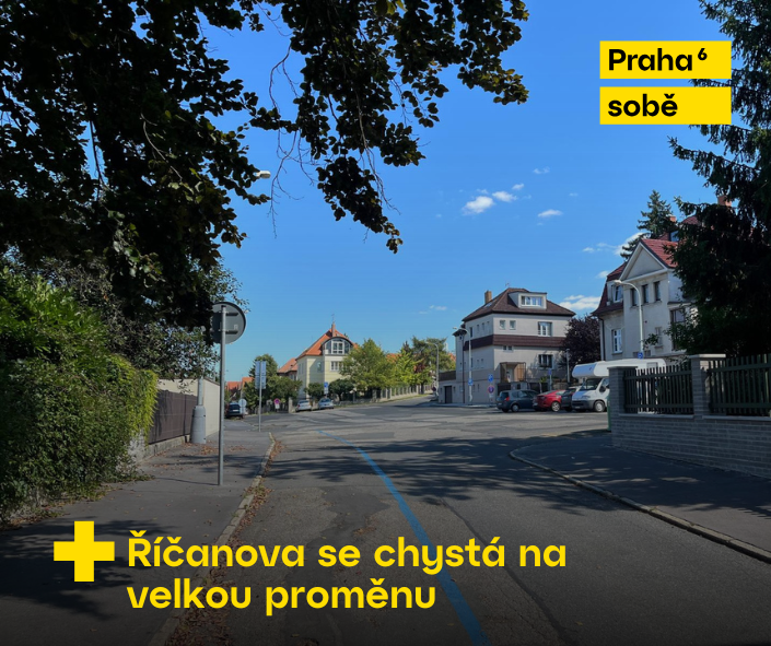 Říčanova ulice v Praze 6 – plánovaná proměna veřejného prostoru