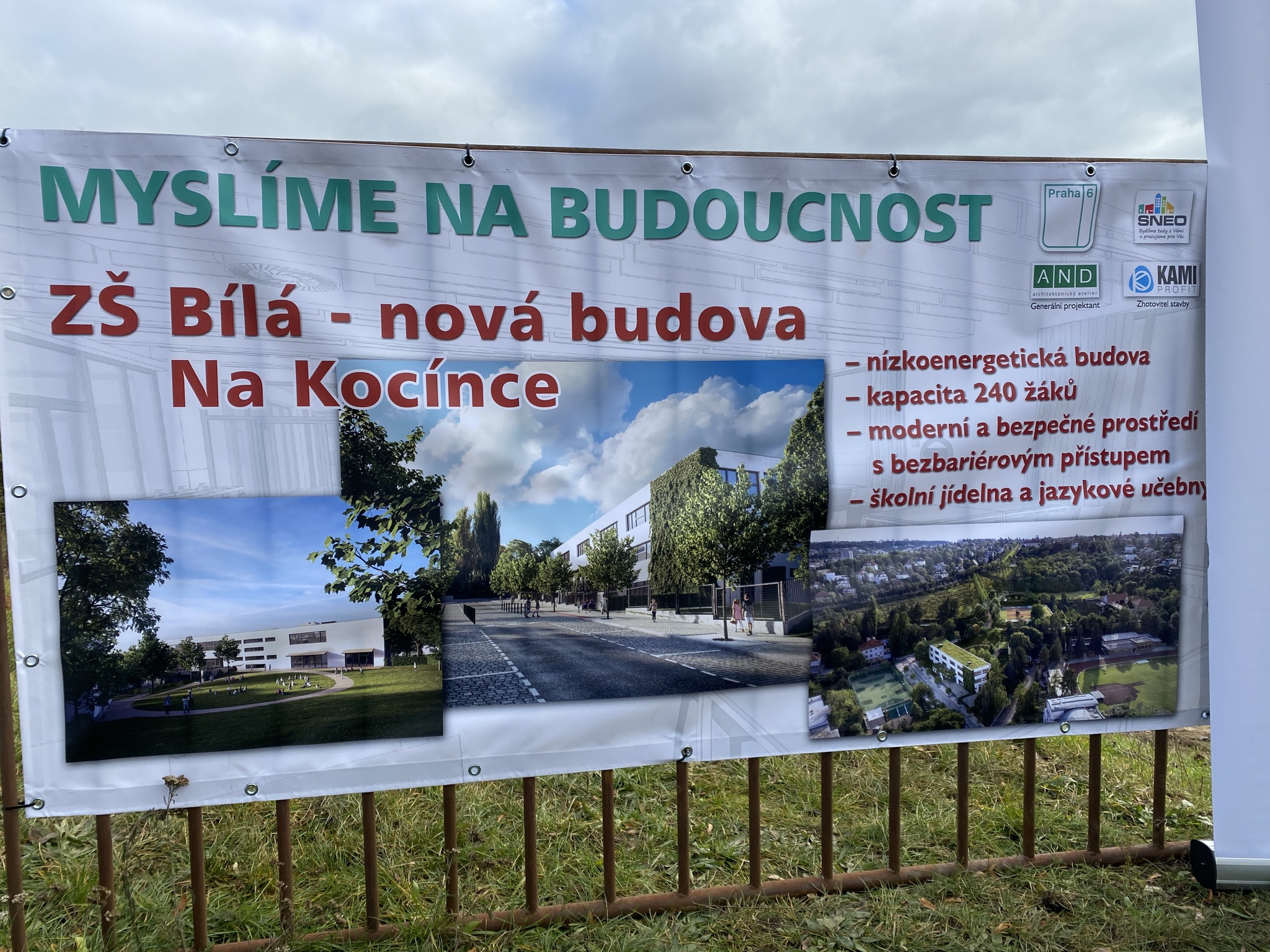 Zahájení stavby nové budovy základní školy Praha 6 slavnostní akce