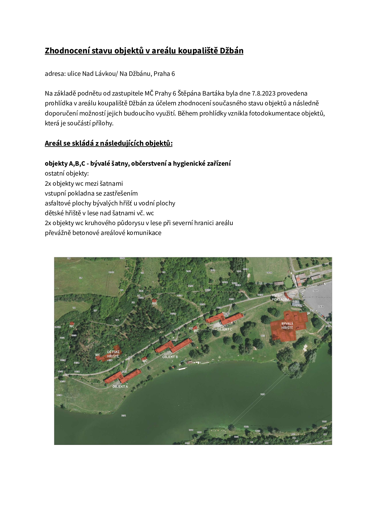 Prezentace návrhu na záchranu a využití areálu Džbán Praha 6