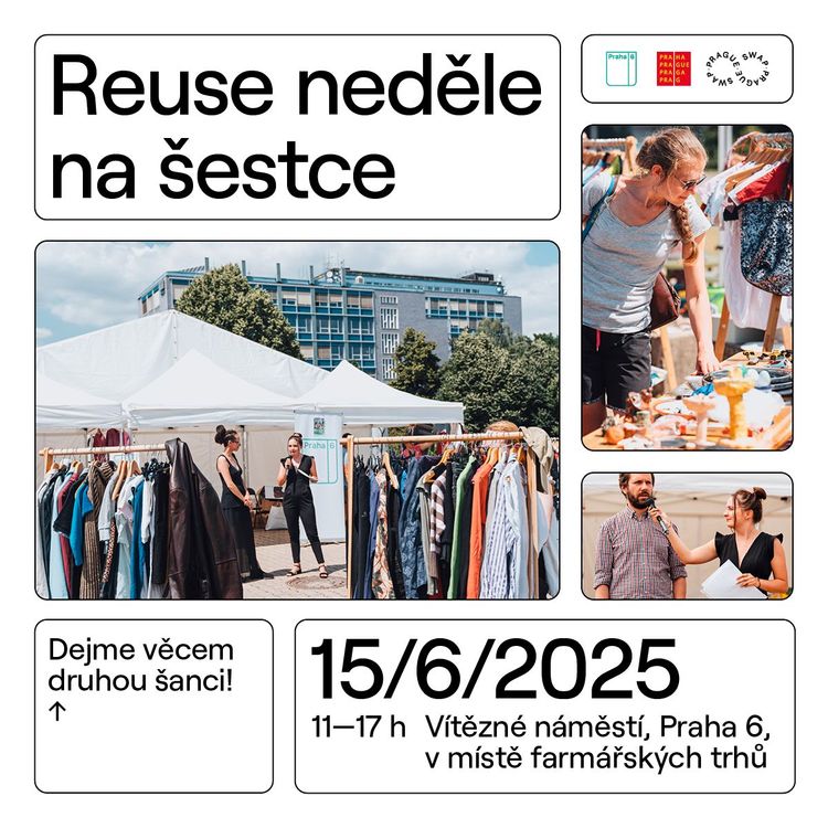 Reuse neděle Praha 6 swap oblečení a věcí bez peněz