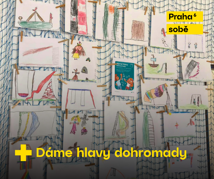 Děti ve školce Praha 6 kreslí své nápady na zlepšení prostředí