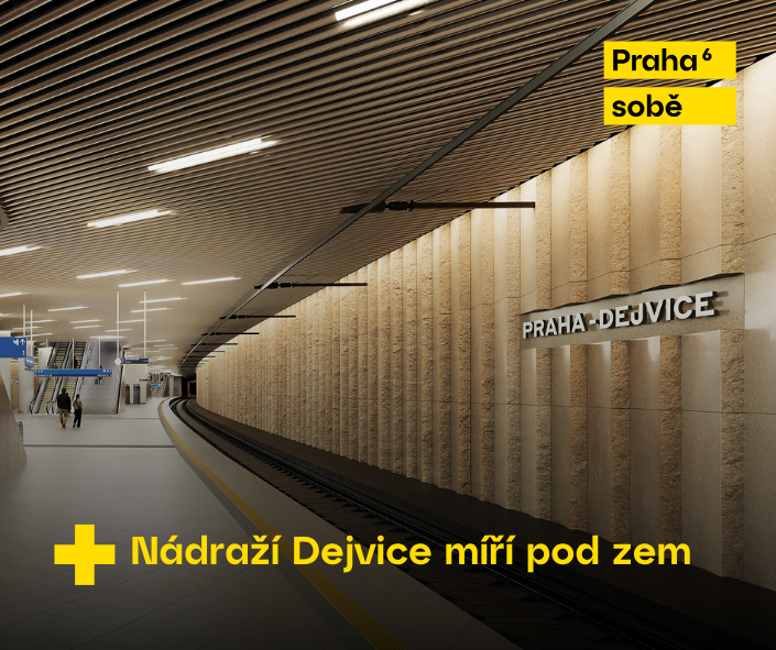 Nová stanice Dejvice pod zemí návrh moderní dopravní infrastruktury