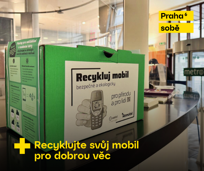 Sběr starých mobilních telefonů Praha 6 recyklace elektroodpadu