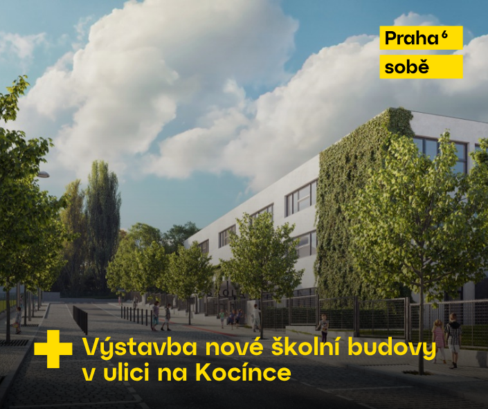 Výstavba nové školní budovy v ulici na Kocínce