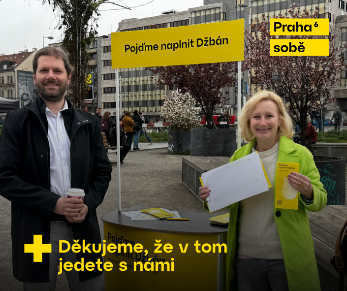 Sběr podpisů pro petici Džbán Praha 6 na Hradčanské