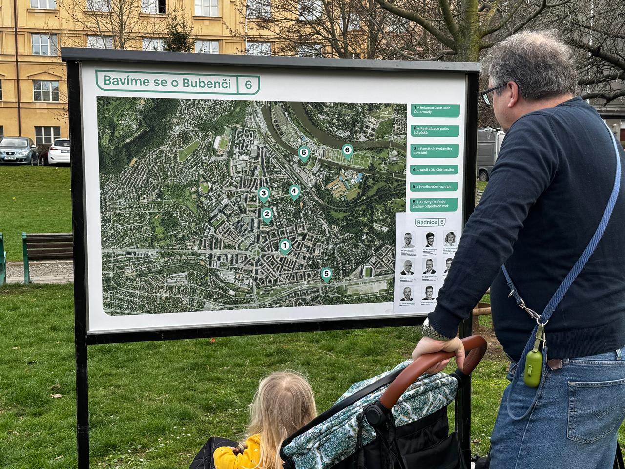 Sousedské setkání Bavíme se o Bubenči Praha 6 v parku Lotyšská