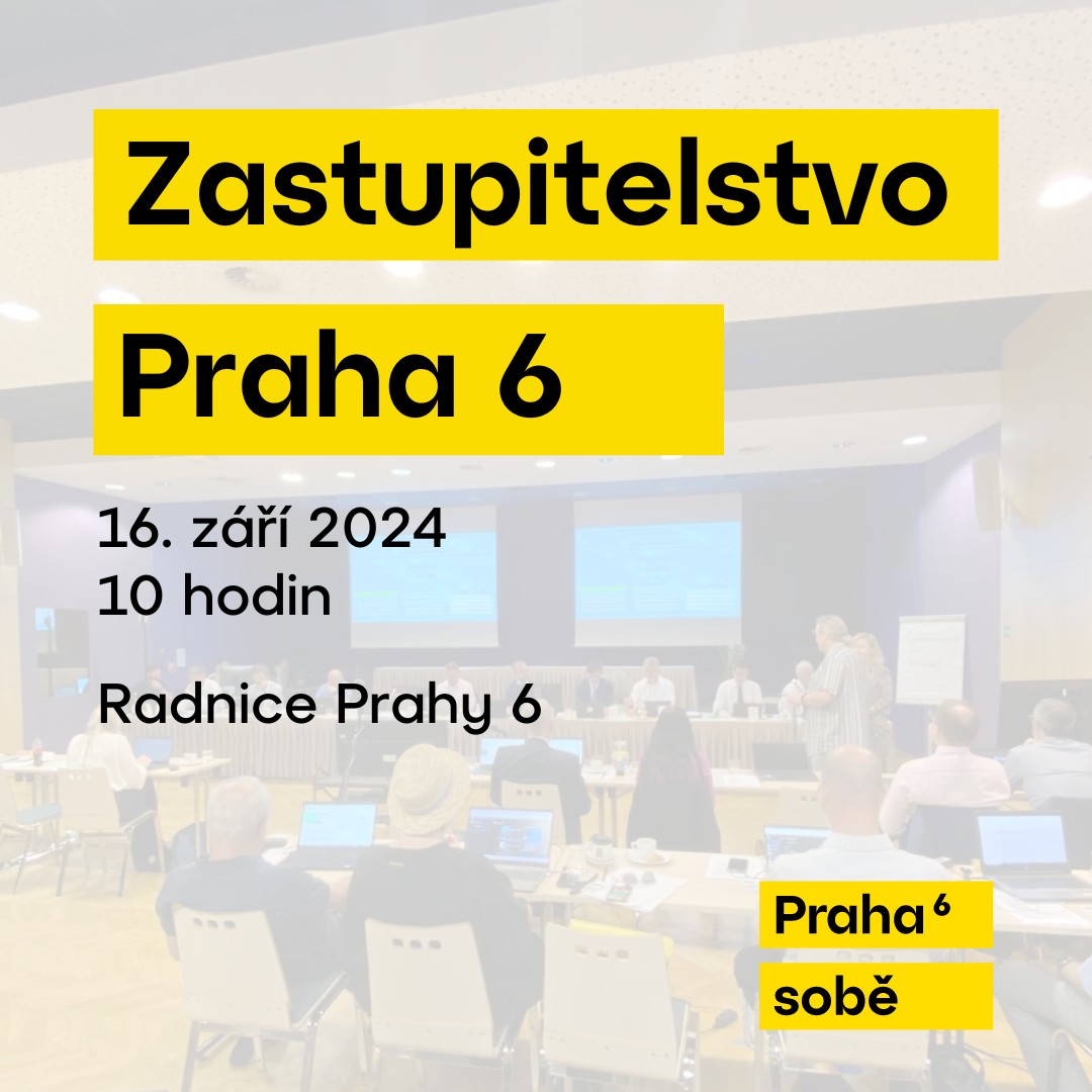 Zasedání zastupitelstva Prahy 6 v jednacím sále