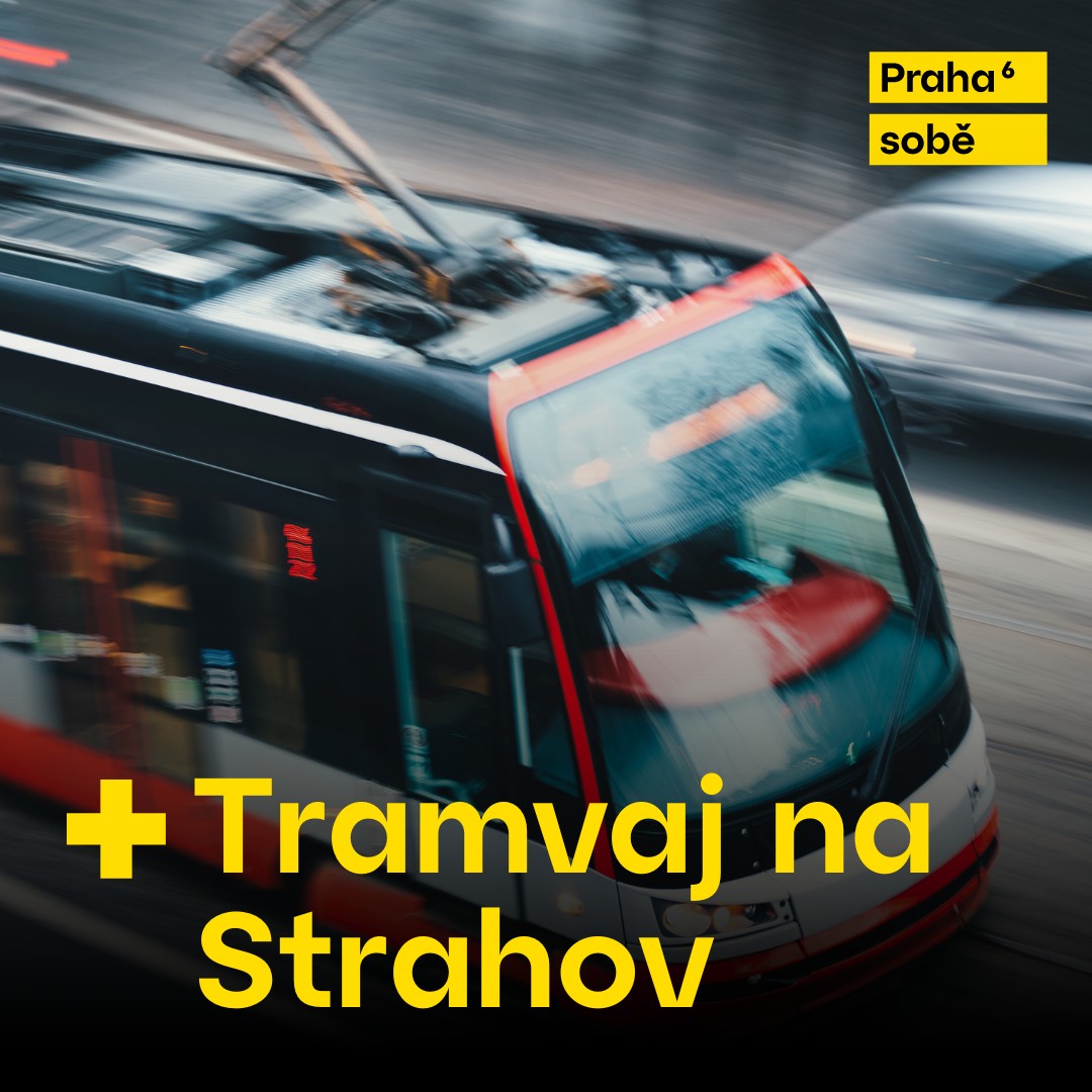 Vizualizace nové tramvajové tratě na Strahov