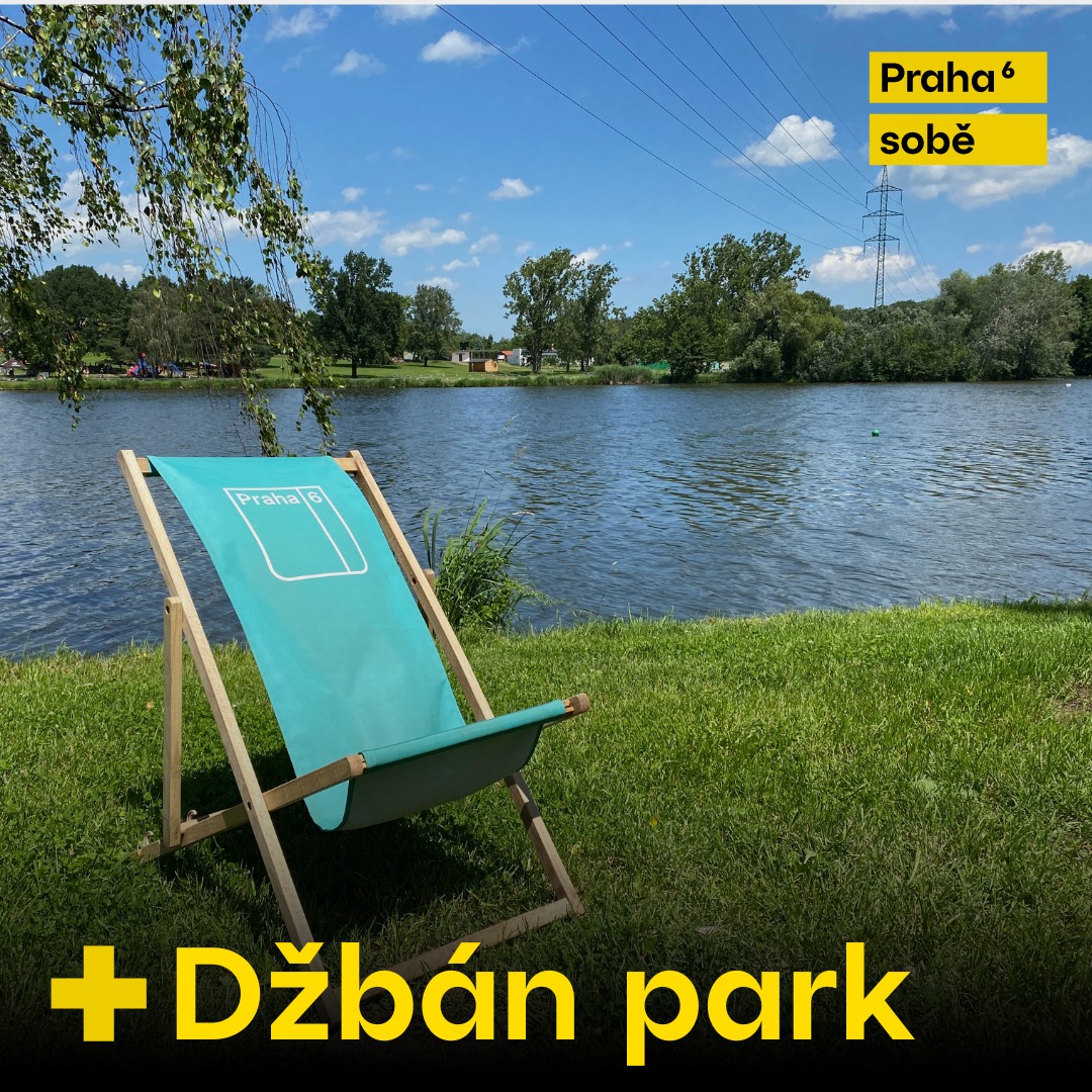 Letní odpočinková plocha u vodní nádrže Džbán