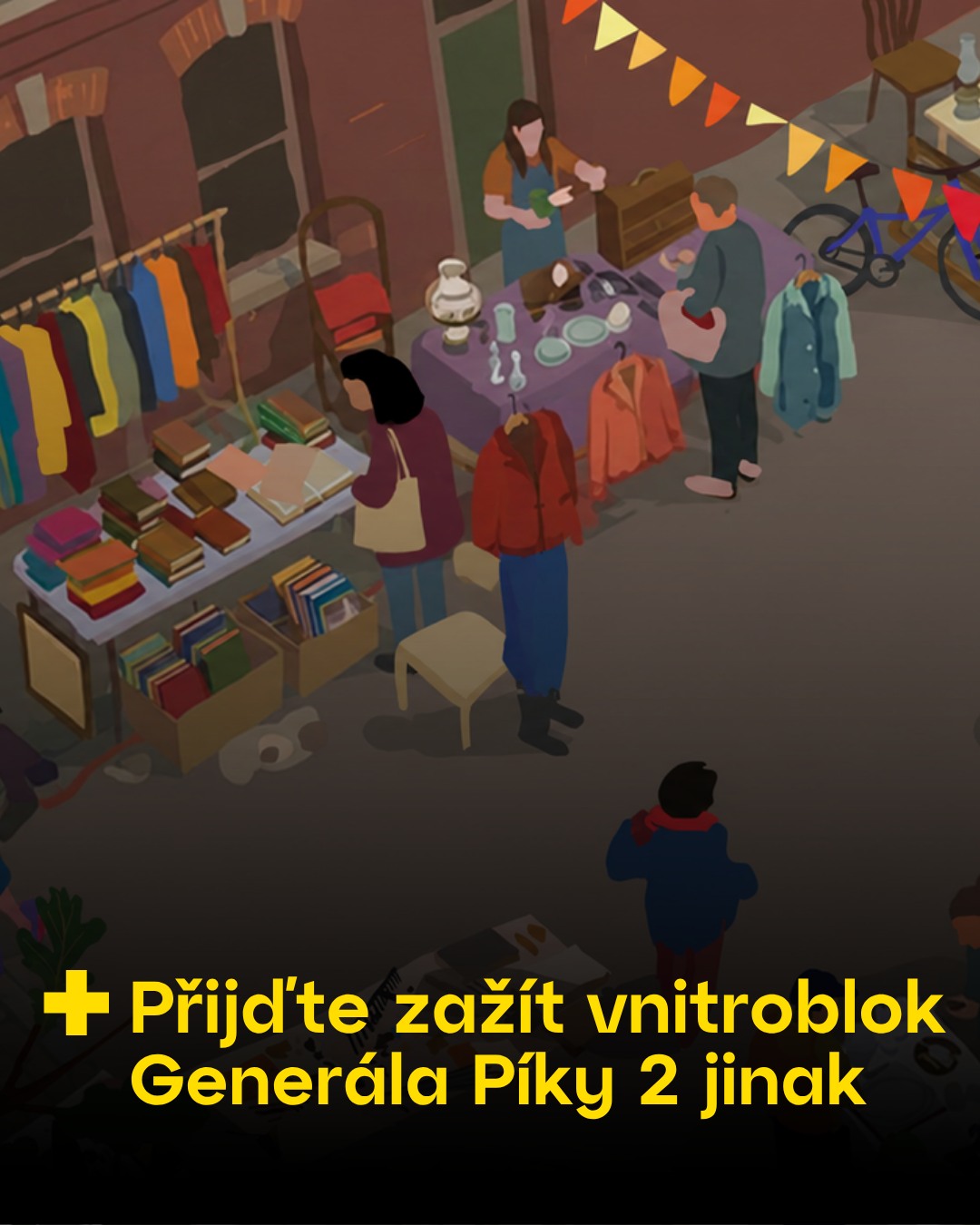 Bleší trhy ve vnitrobloku Generála Píky na Praze 6