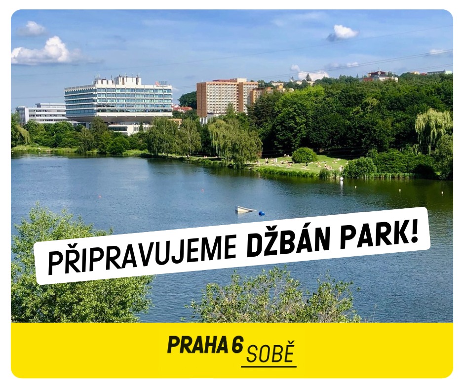alt="Vodní nádrž Džbán a odpočinková plocha v Praze 6"