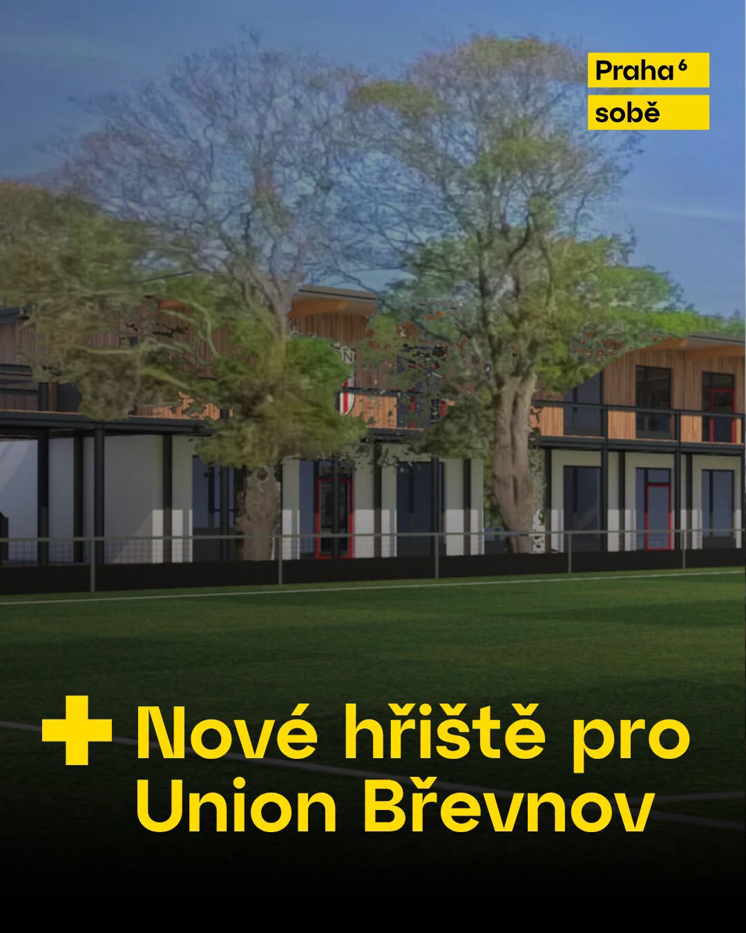 Slavnostní poklepání základního kamene nového hřiště SK Union Břevnov