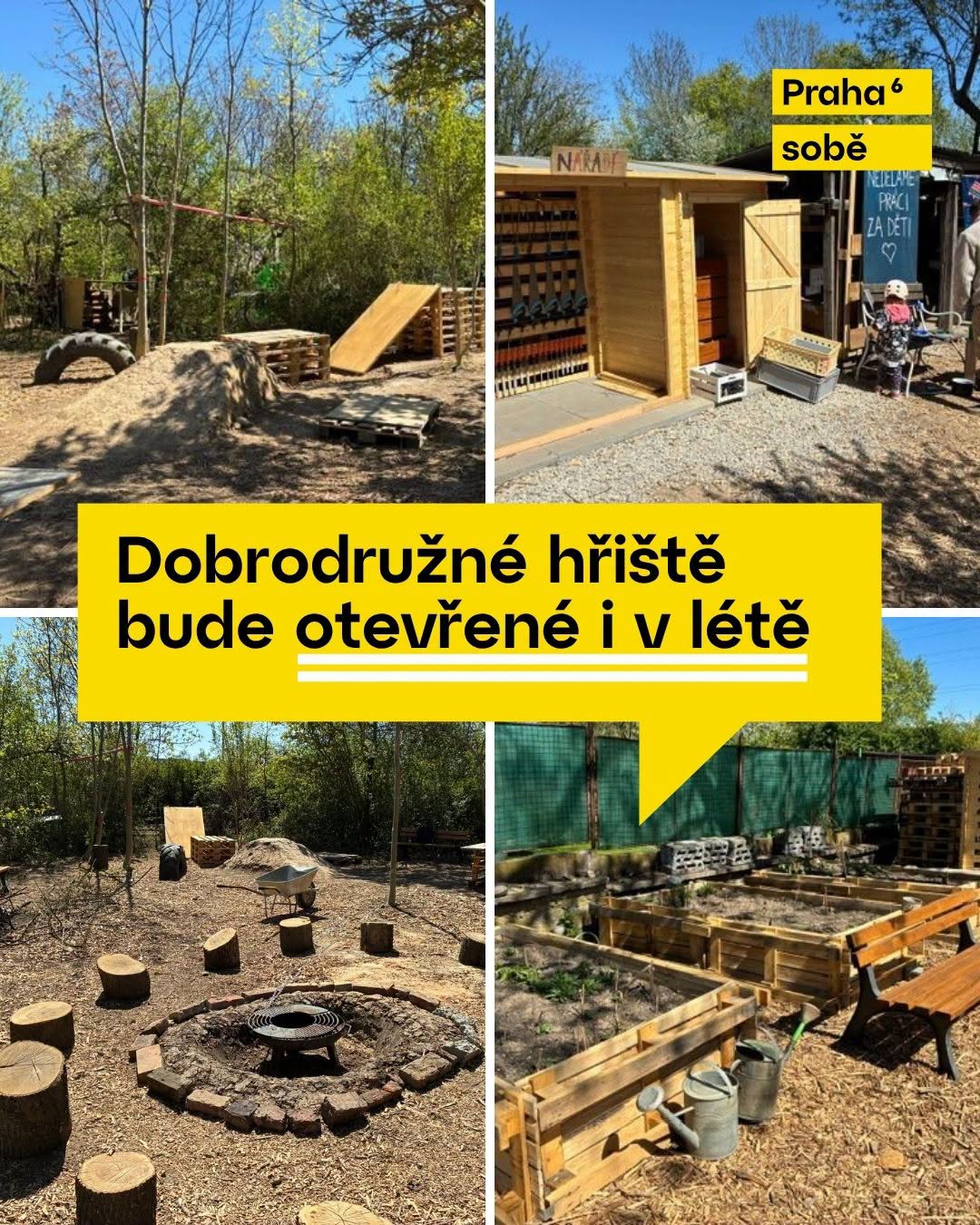 Dobrodružné hřiště Vypich v Praze 6