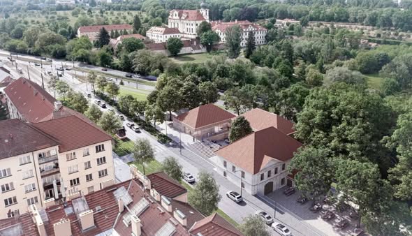 Vítězný návrh rekonstrukce Kulturního centra Kaštan v Břevnově